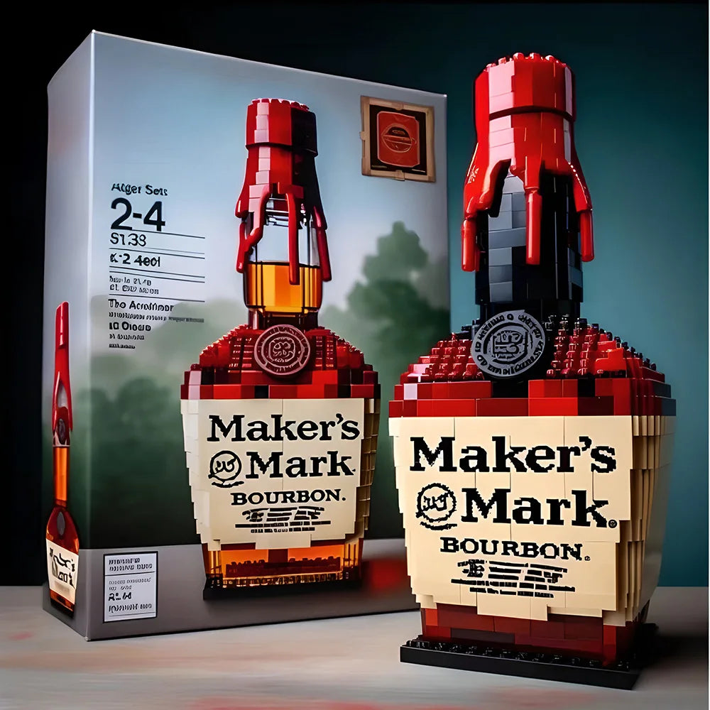 Creative Whiskey Bottle Building Blocks