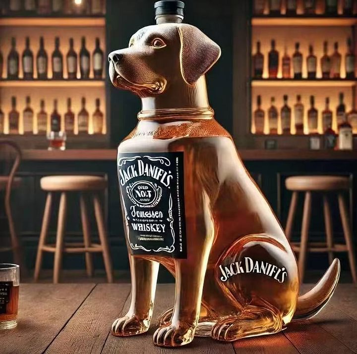 Amber Whiskey Bottle