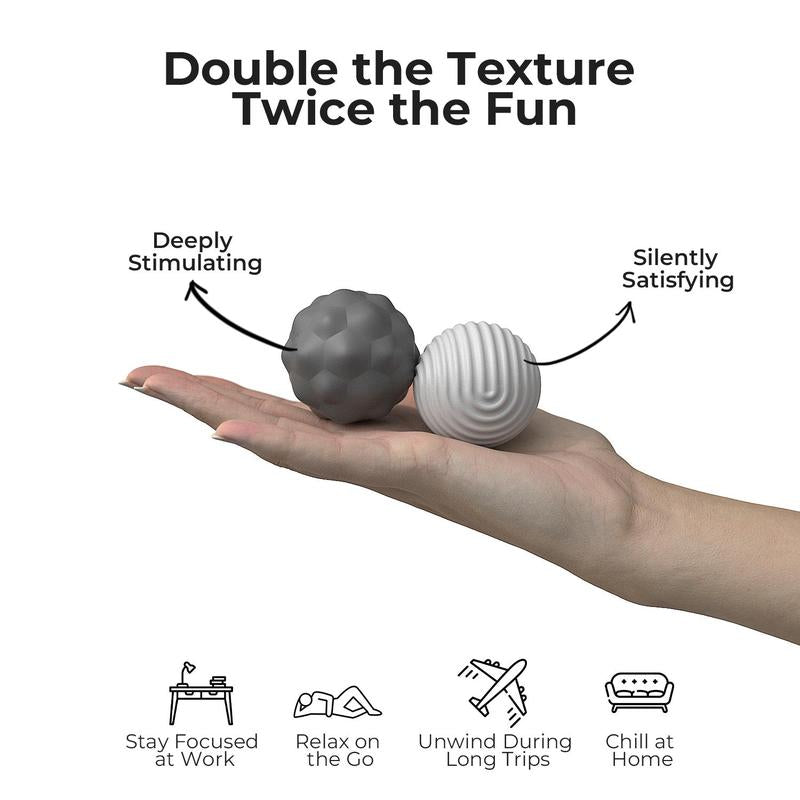 Silicone Ball Set, 2 Counts/set Fidgeting Relax Toys with Elastic Texture, Stress Relief Toys