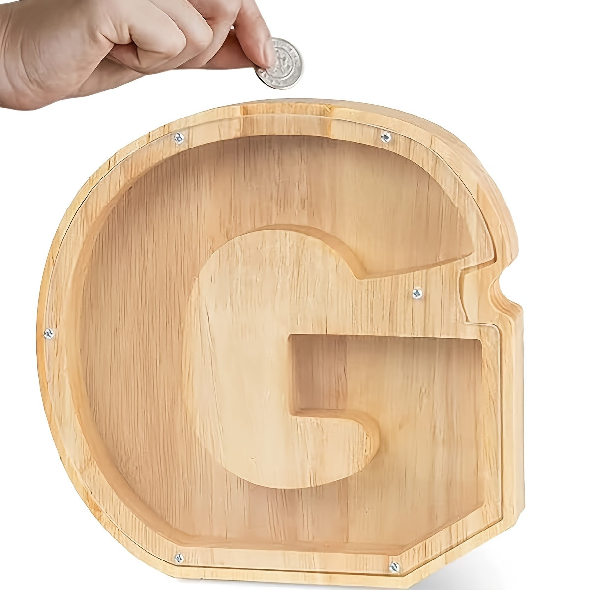 Wooden Letter Piggy Bank