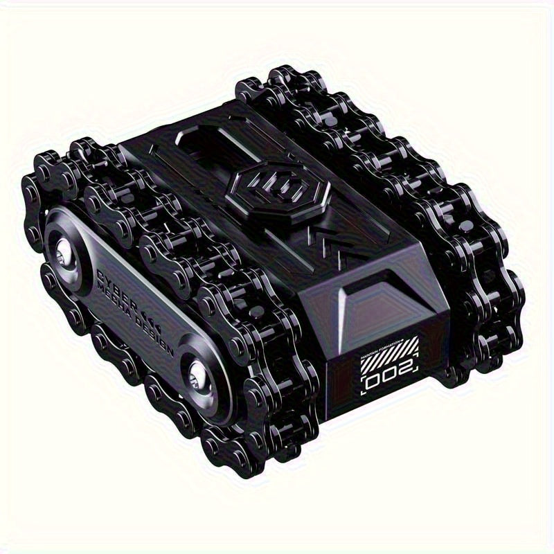 TANK Metal Gear Fidget Toy - Dual Track Ratcheting Chain with CNC Precision
