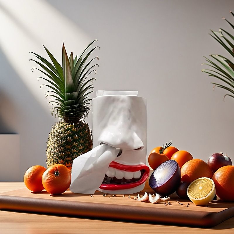 Mouth Nose Tissue Box Dispenser