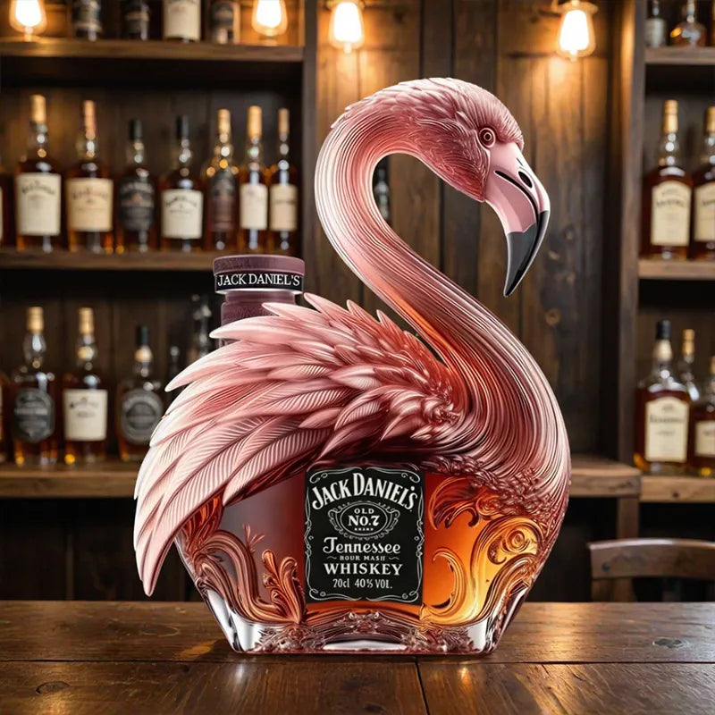 Flamingo Whiskey Bottle