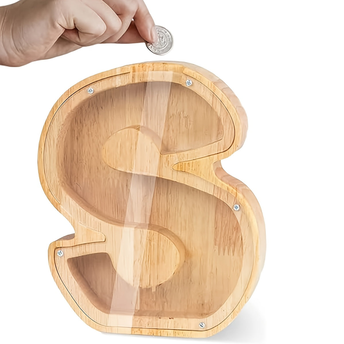 Wooden Letter Piggy Bank