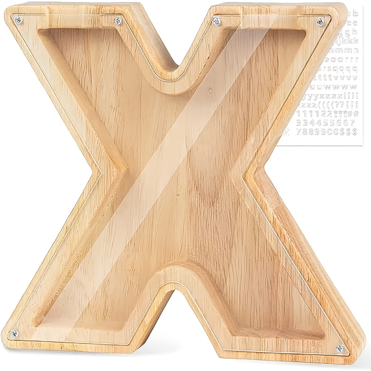 Wooden Letter Piggy Bank