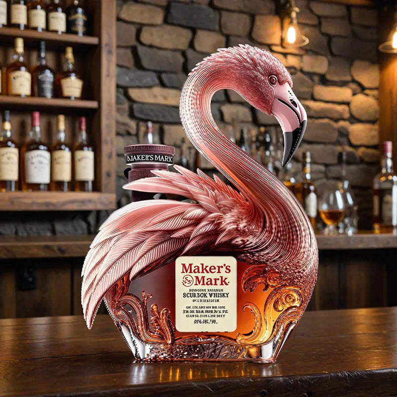 Flamingo Whiskey Bottle