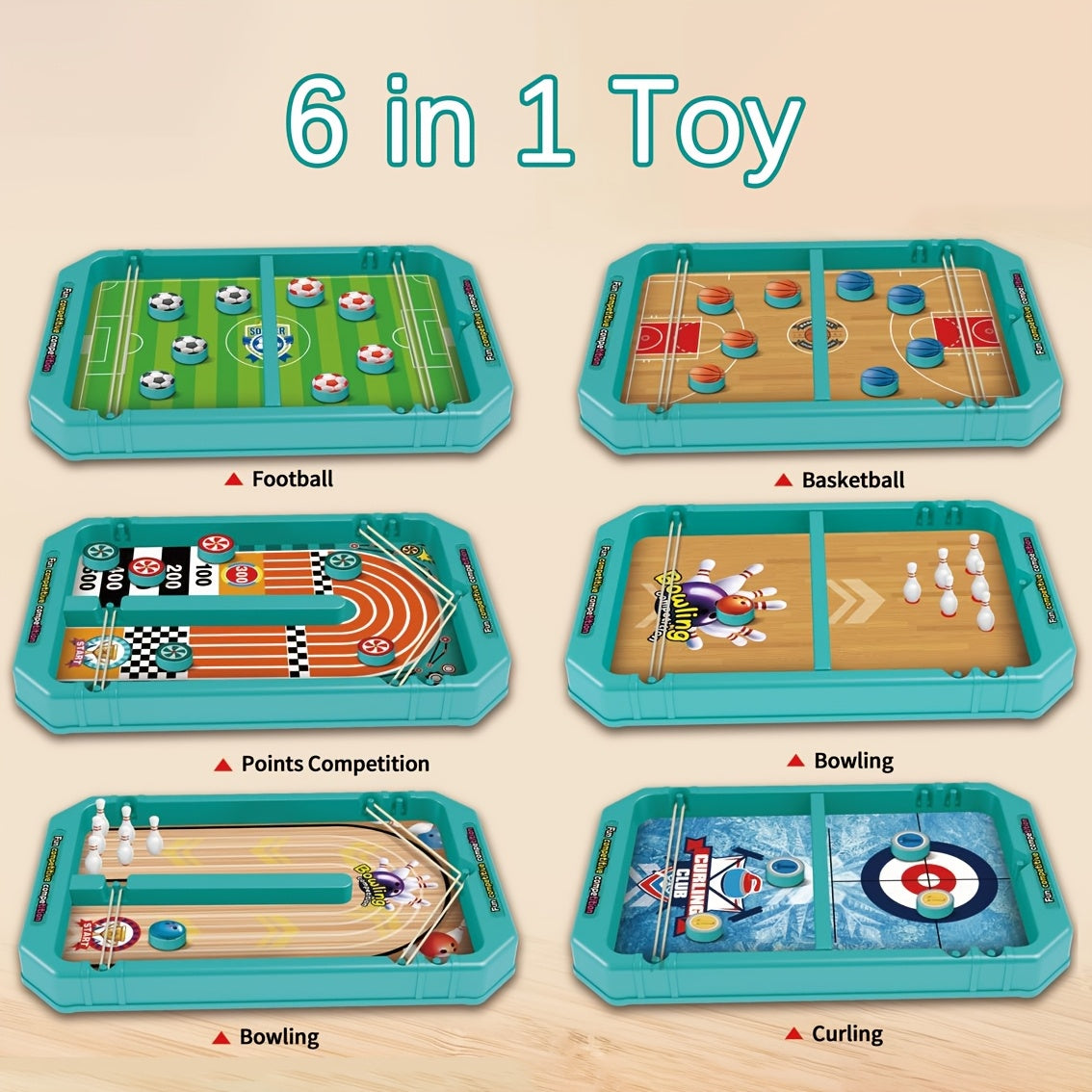 6 in 1 Tabletop Battle Game Toy