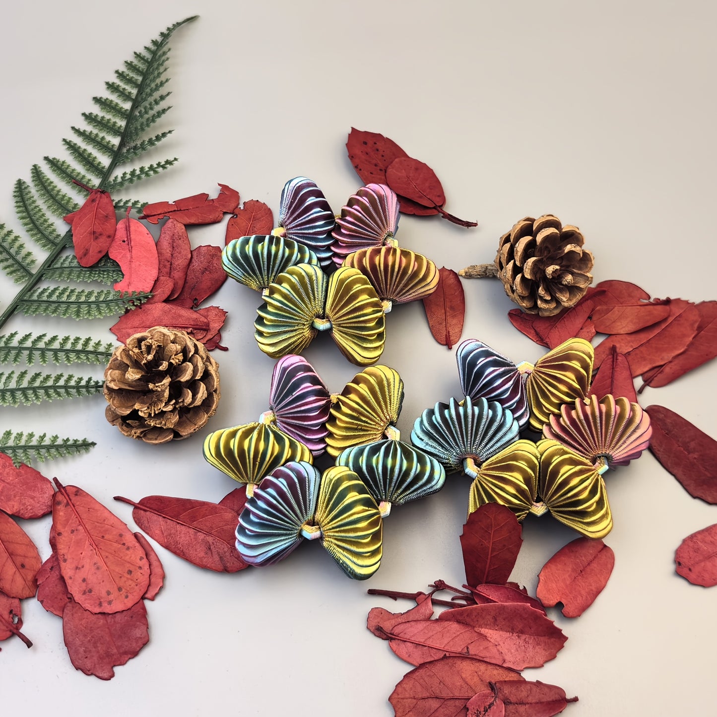 Room Decor A Multicolored Gradient Rotating Gear Ring
