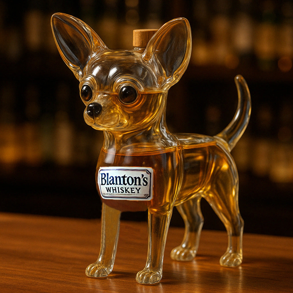 Chihuahua Whiskey Bottle