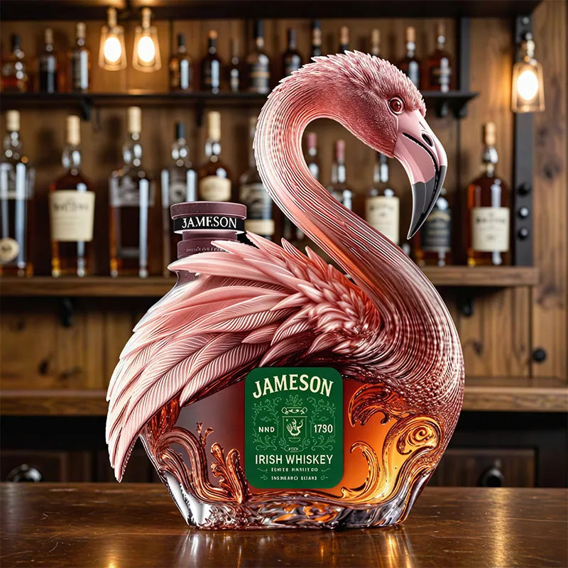 Flamingo Whiskey Bottle