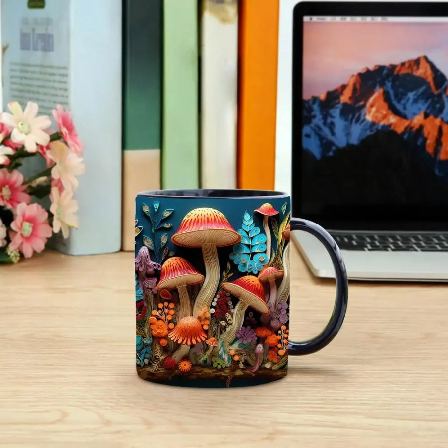 3D Magic Mushrooms Mug