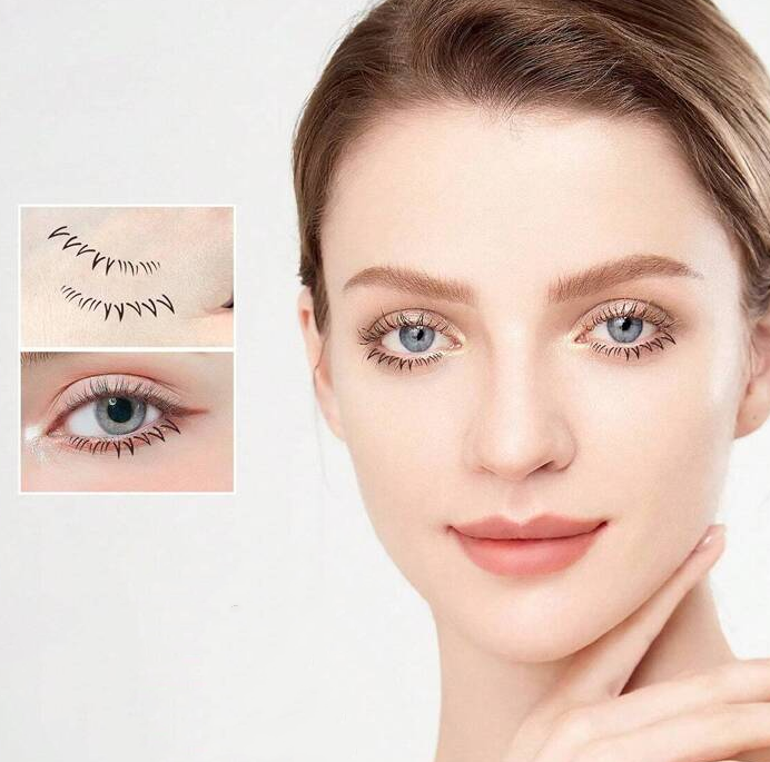 ✨Upgrade✨3 In 1 lower Eyelash Stamp&Liquid Eyeliner Set Waterproof Smudge-proof