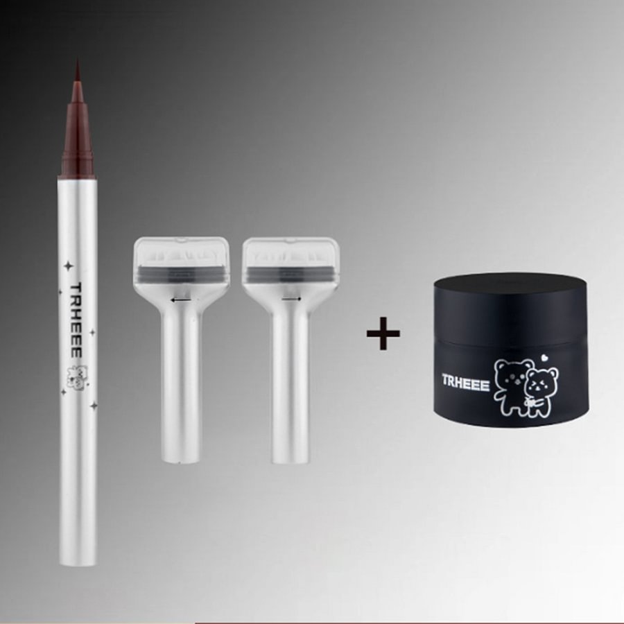 ✨Upgrade✨3 In 1 lower Eyelash Stamp&Liquid Eyeliner Set Waterproof Smudge-proof
