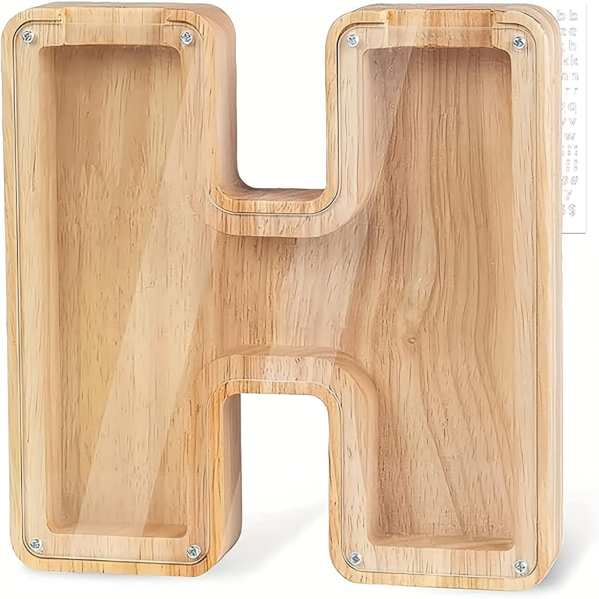 Wooden Letter Piggy Bank