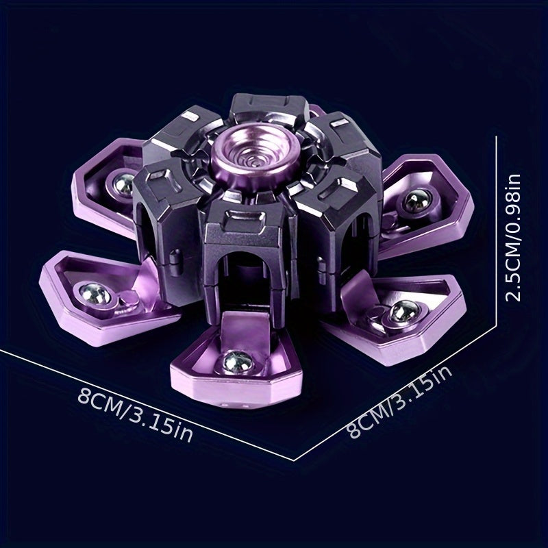 Mechanical Gyroscope Spinner with One-Touch Auto-Rotating - Smooth Spinning Fingertop Toy