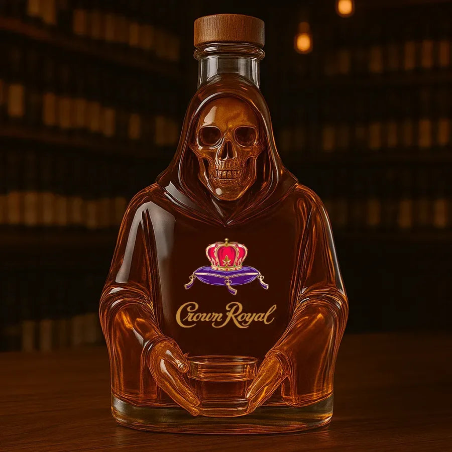 Unique Skeleton Design Whiskey Bottle