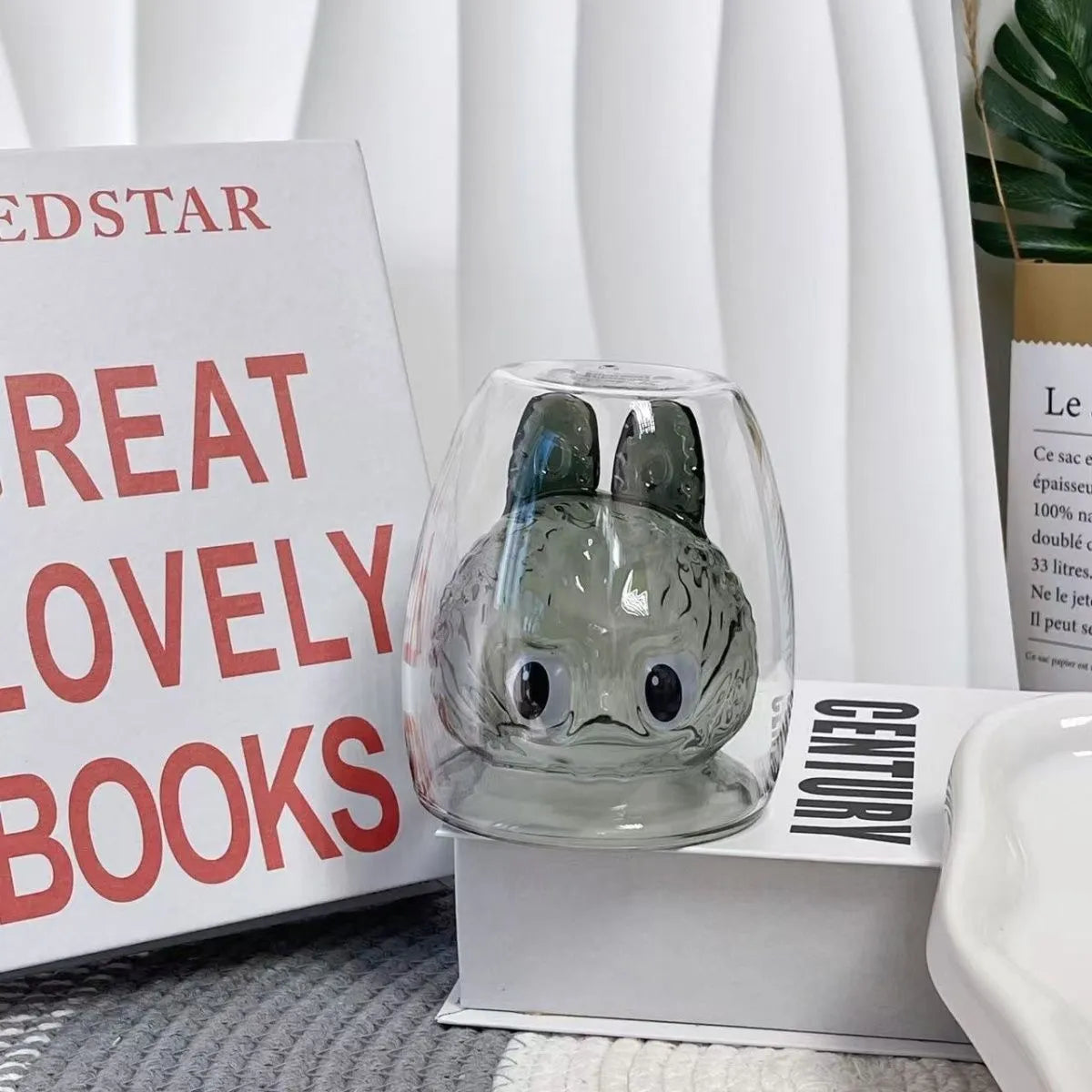 🐰Cute Double Glass Bunny Cup