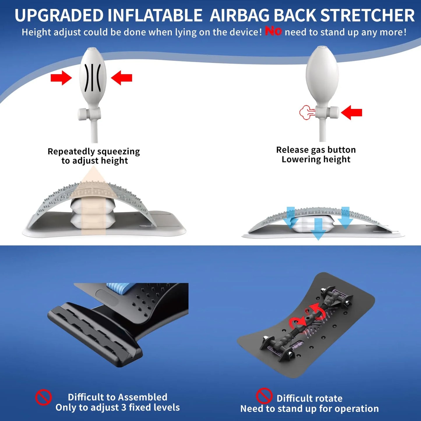 👩⚕️Back Stretcher for Lower Back Pain Relief