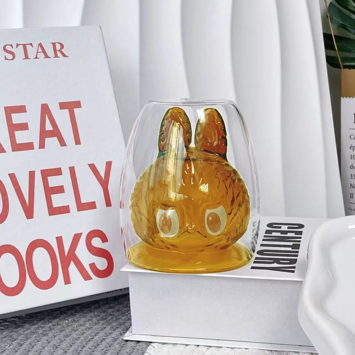 🐰Cute Double Glass Bunny Cup