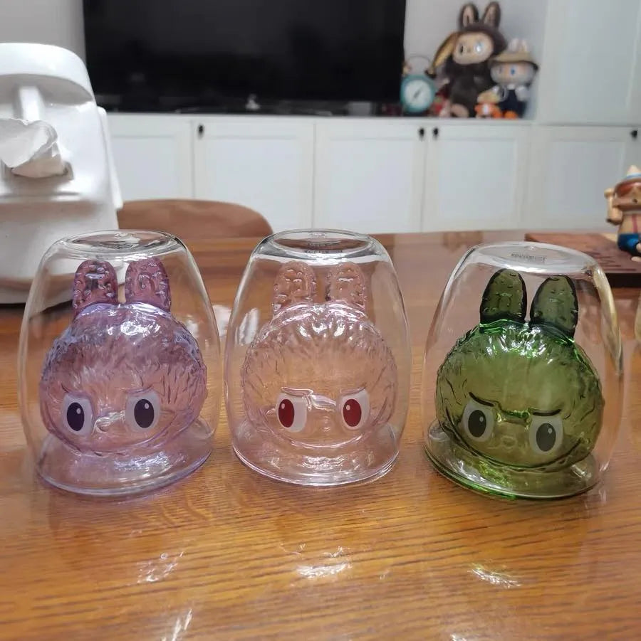 🐰Cute Double Glass Bunny Cup