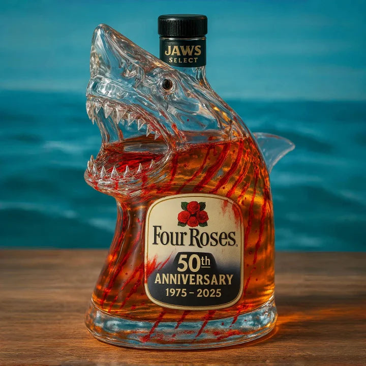 Jaws 50th Anniversary Whiskey Bottle