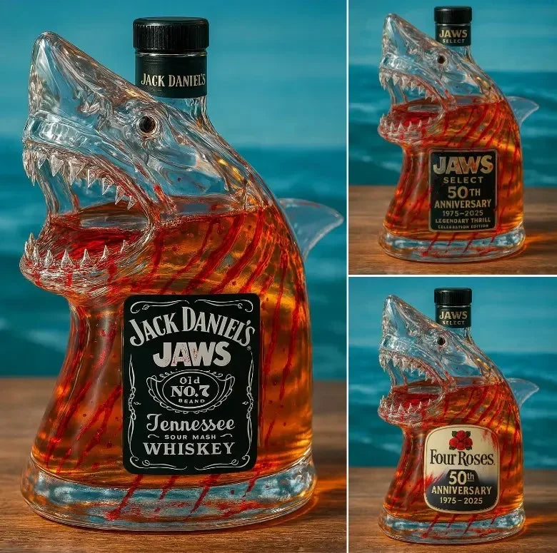 Jaws 50th Anniversary Whiskey Bottle