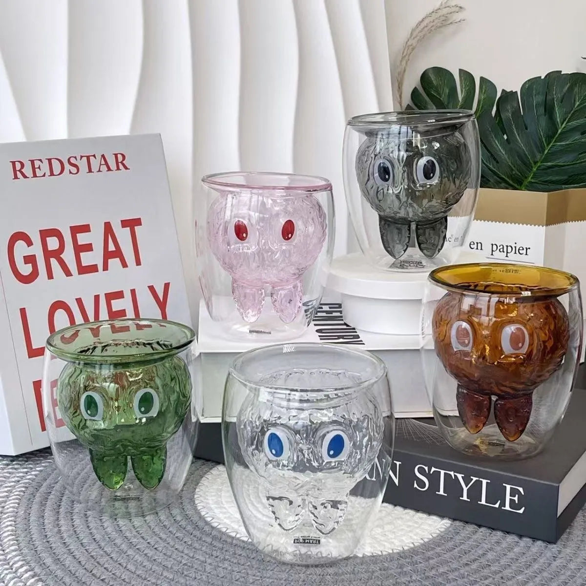 🐰Cute Double Glass Bunny Cup