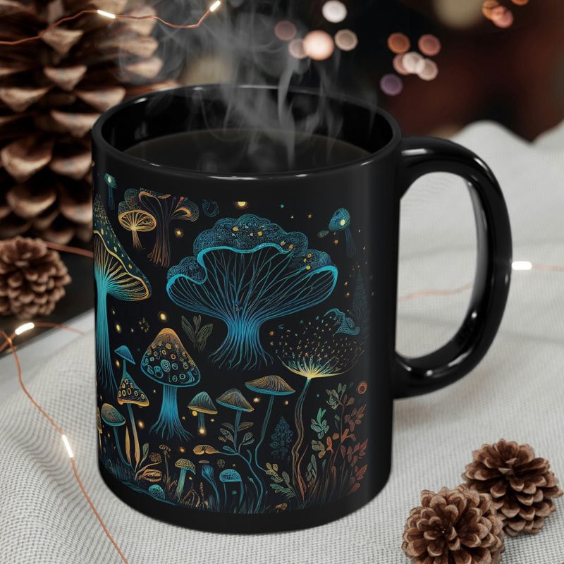 3D Magic Mushrooms Mug