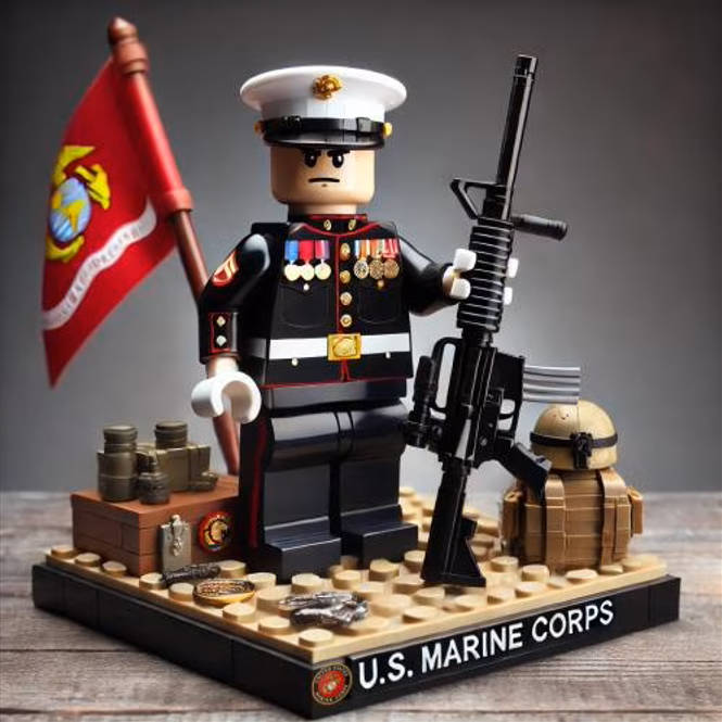 Collectible U.S. Armed Forces Building Blocks Figures