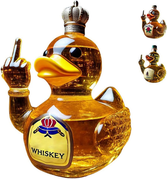 Middle Finger Whiskey Duck Bottle