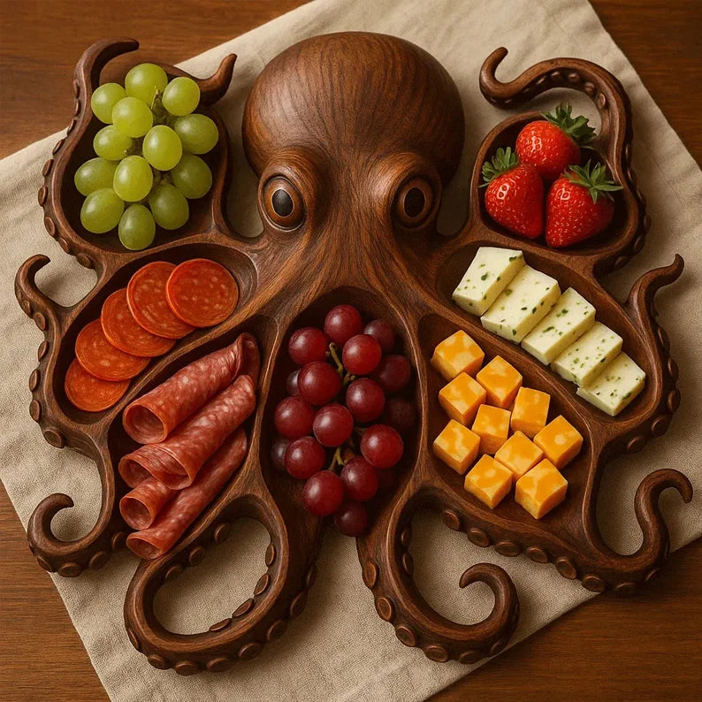 Octopus Charcuterie Platter – Gift for Seafood Lovers