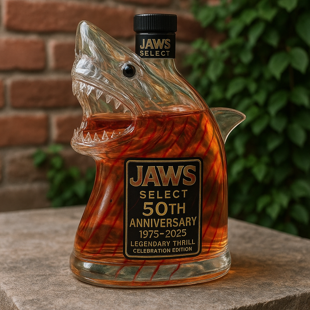 Jaws 50th Anniversary Whiskey Bottle