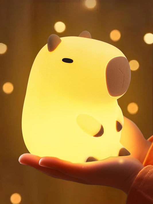 Capybara Night Light - Adorable Silicone Lamp for Kids