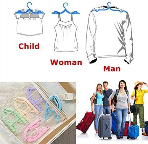 10 Pcs Travel Hangers - Cruise Ship Essentials Portable Folding Clothes Hangers
