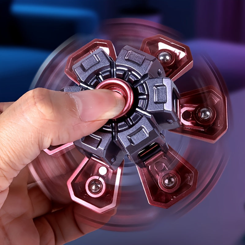Mechanical Gyroscope Spinner with One-Touch Auto-Rotating - Smooth Spinning Fingertop Toy