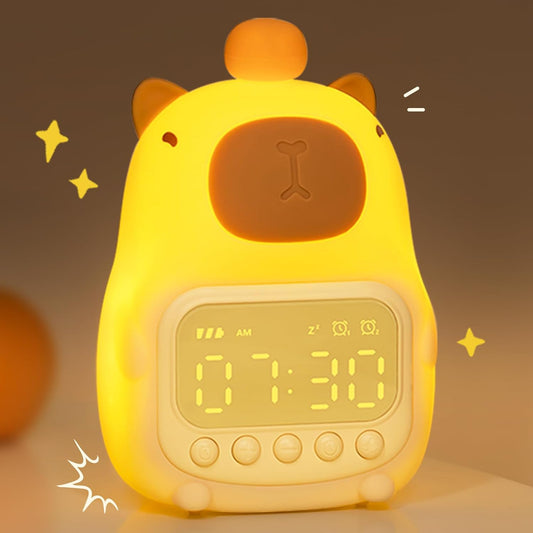 Capybara Alarm Clock with Night Light