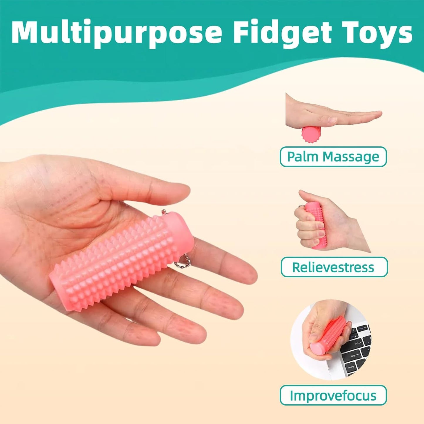 Pain Stim Fidget Keychain Toys