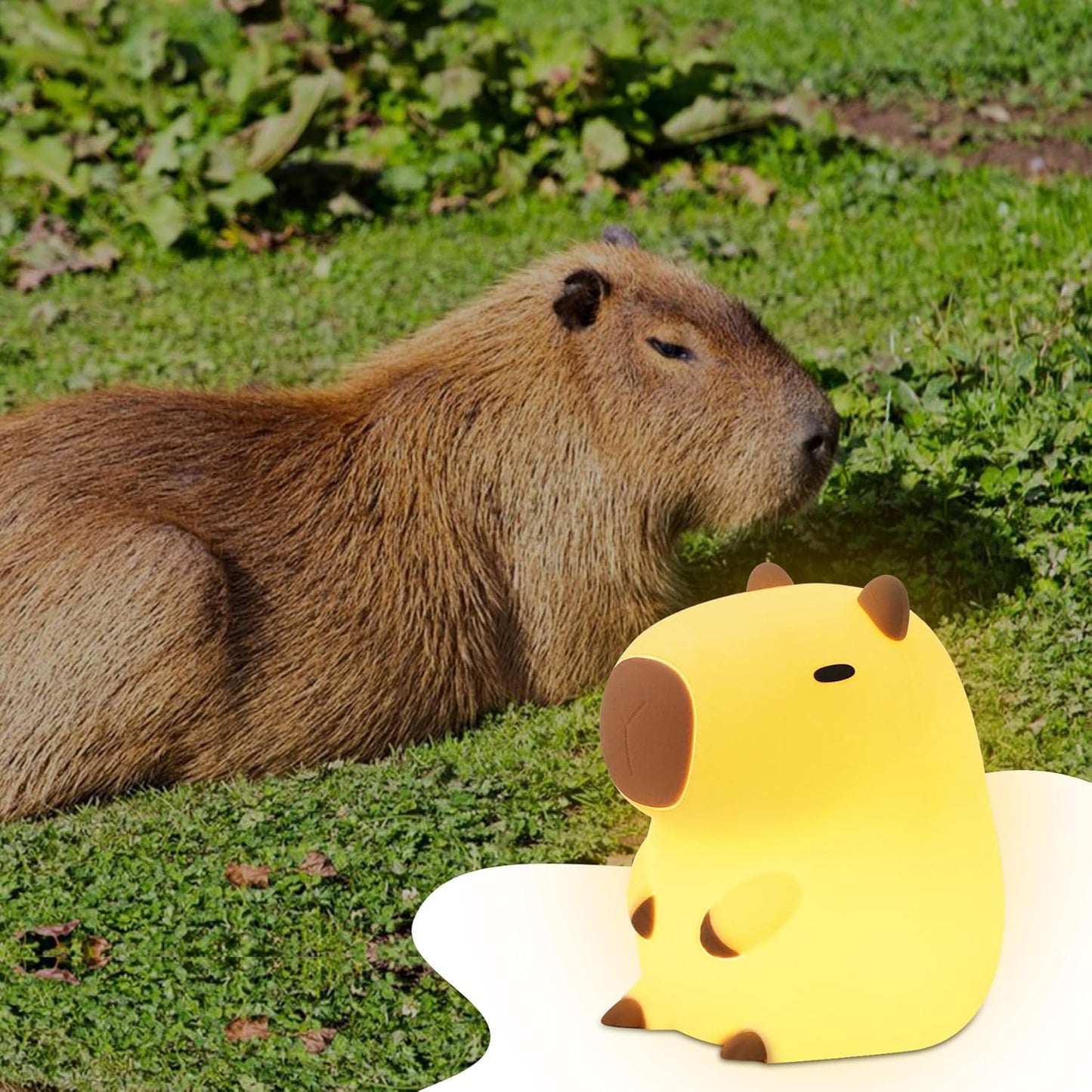 Capybara Night Light - Adorable Silicone Lamp for Kids