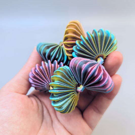 Room Decor A Multicolored Gradient Rotating Gear Ring