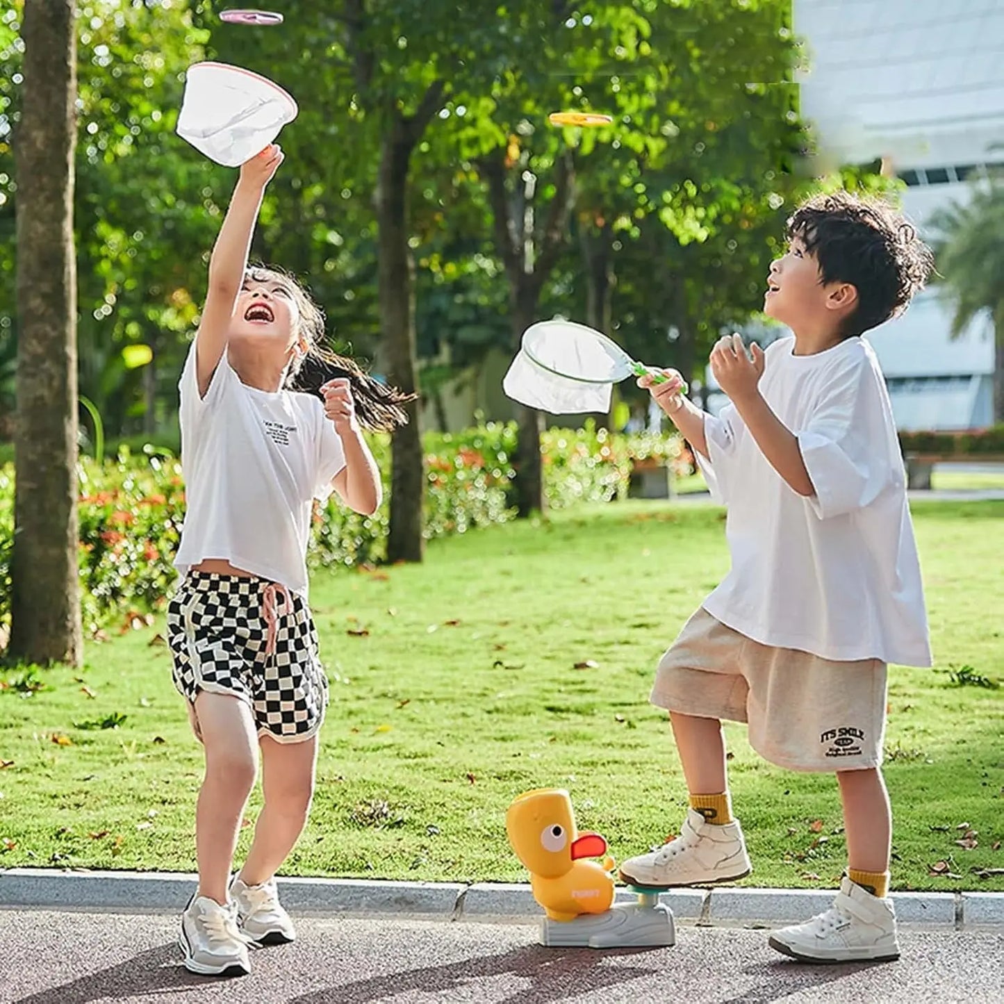 Flying Saucer Playsset | Fun Flying Disc Launcher Toy
