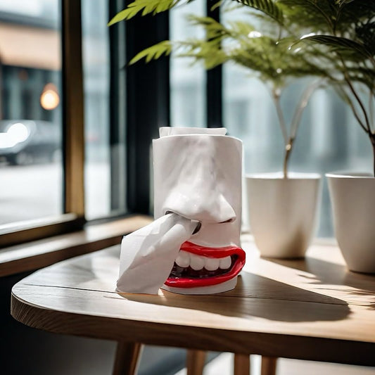Mouth Nose Tissue Box Dispenser