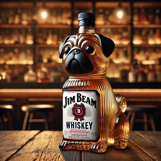Pug Whiskey Bottle