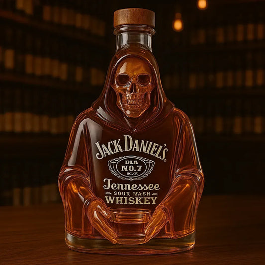 Unique Skeleton Design Whiskey Bottle