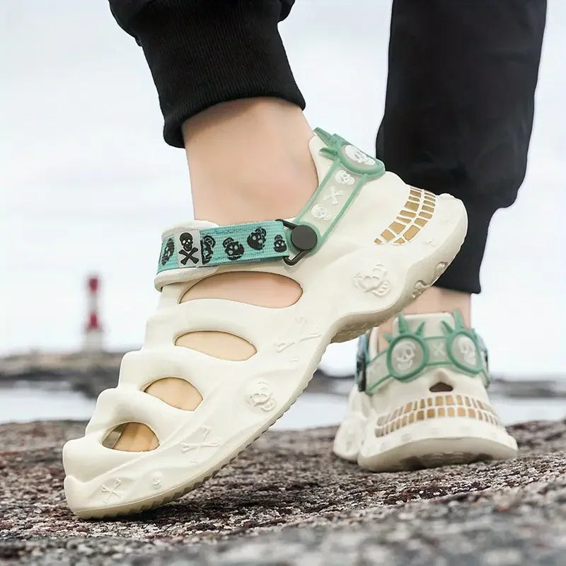 Men's Streetwear Slip-On Sandals - Soft EVA Non-Slip Sole