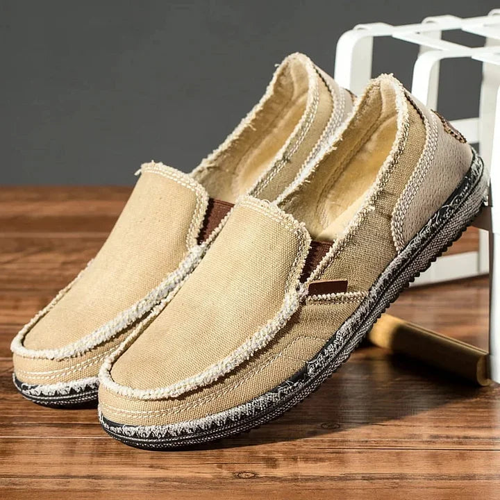 Men's Canvas Slip On Loafers Leisure Shoes