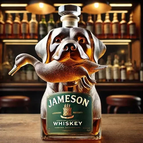 Hunting Dog Whiskey Bottle