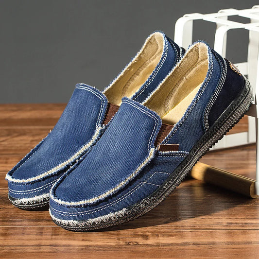 Men's Canvas Slip On Loafers Leisure Shoes