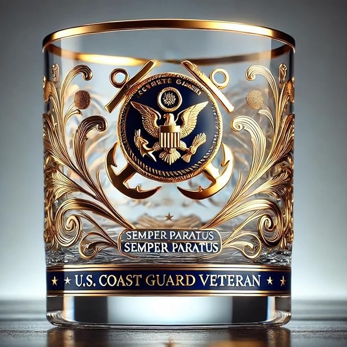 Personalized Veteran Tribute Glass