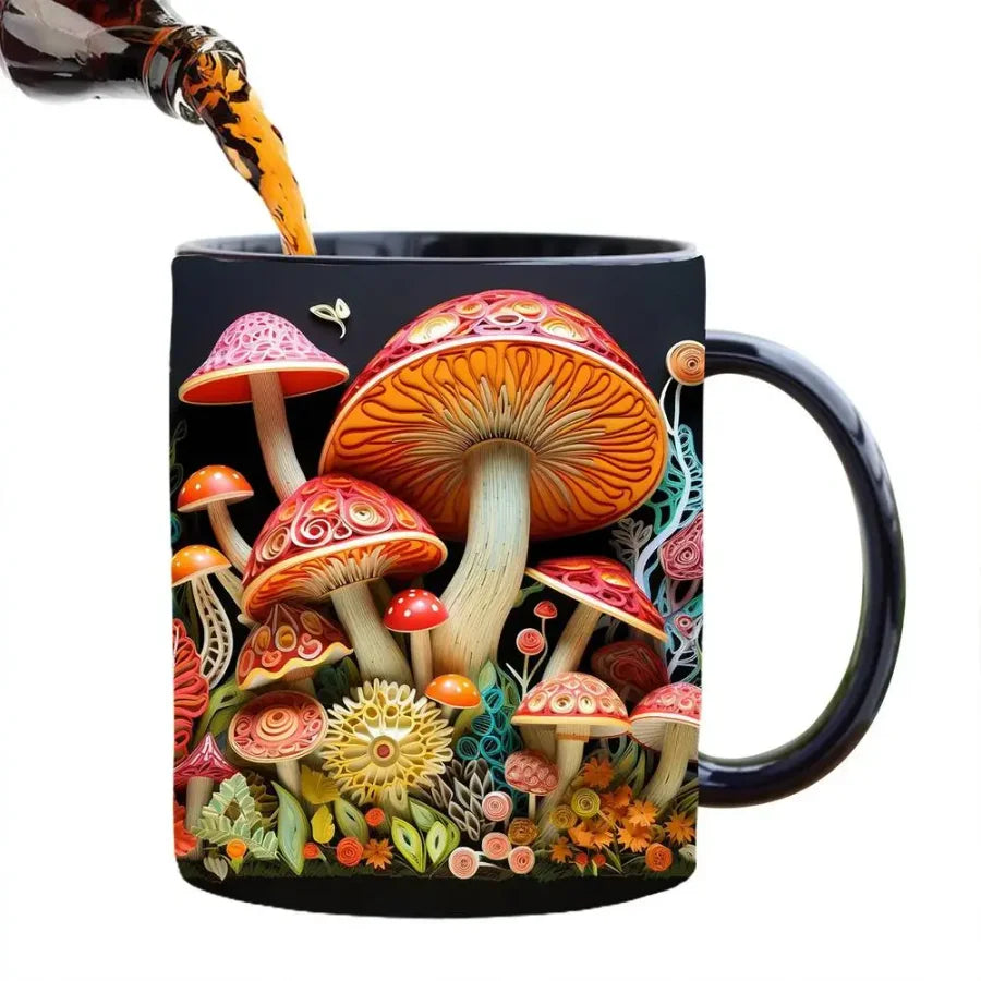 3D Magic Mushrooms Mug