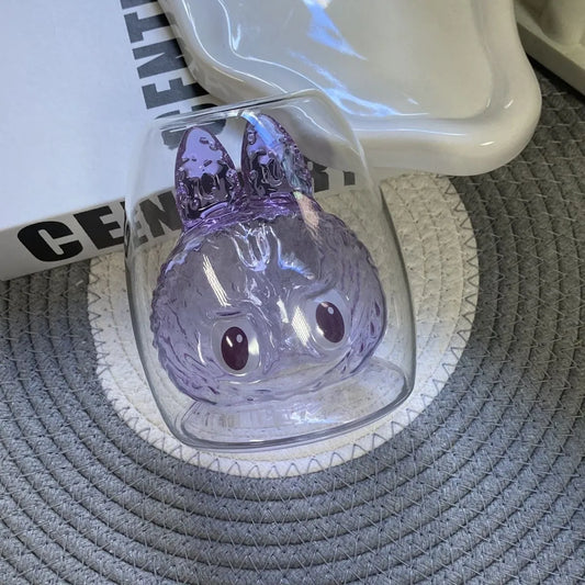 🐰Cute Double Glass Bunny Cup